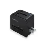 Adaptador de viaje universal con puertos PD y USB QC3.0