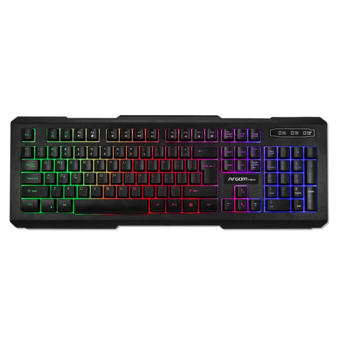 xr:d:DAFgqbaScVA:29,j:45587433795,t:23042021 GAMING KEYBOARD COMBAT KB55 ARGOM USB BLACK - Imagen 1