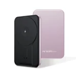 POWER BANK ARGOM MS5 MAGNETIC 5,000MAH ALUMINUM PINK / CARGA INALÁMBRICA RÁPIDA DE 15W